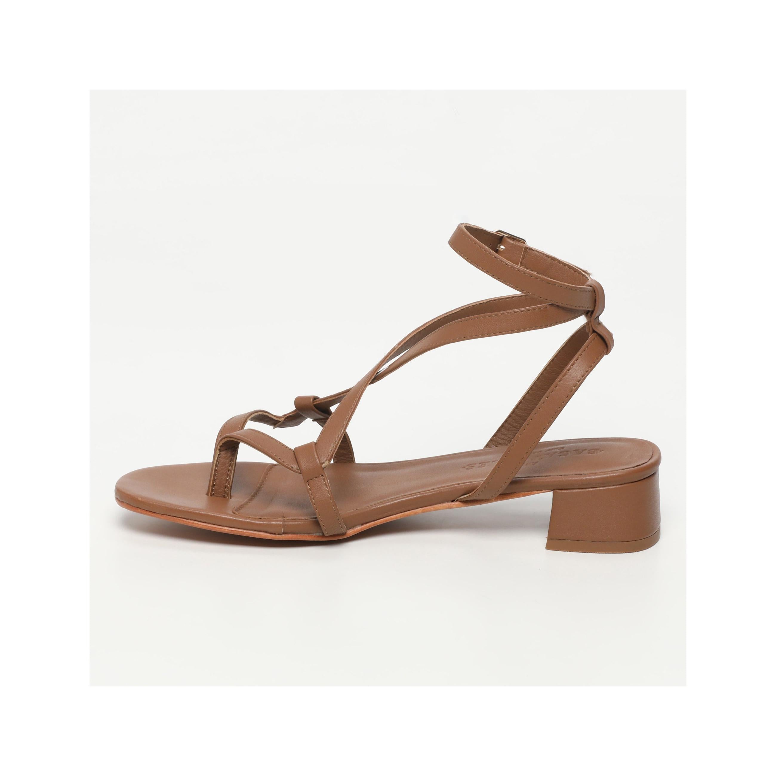 Halona Heeled Sandals - Camel