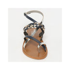 Sandalias Cardamomo - Plateado, azul marino y dorado