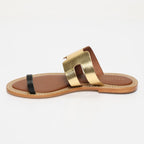 Sandales Fiona - Dark Gold & Black