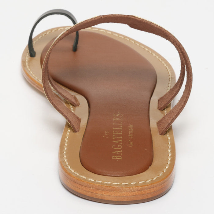 Sandales Fiona - Dark Gold & Black