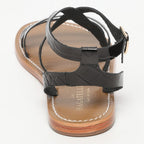 Sandales Malini - Black Patent Croco
