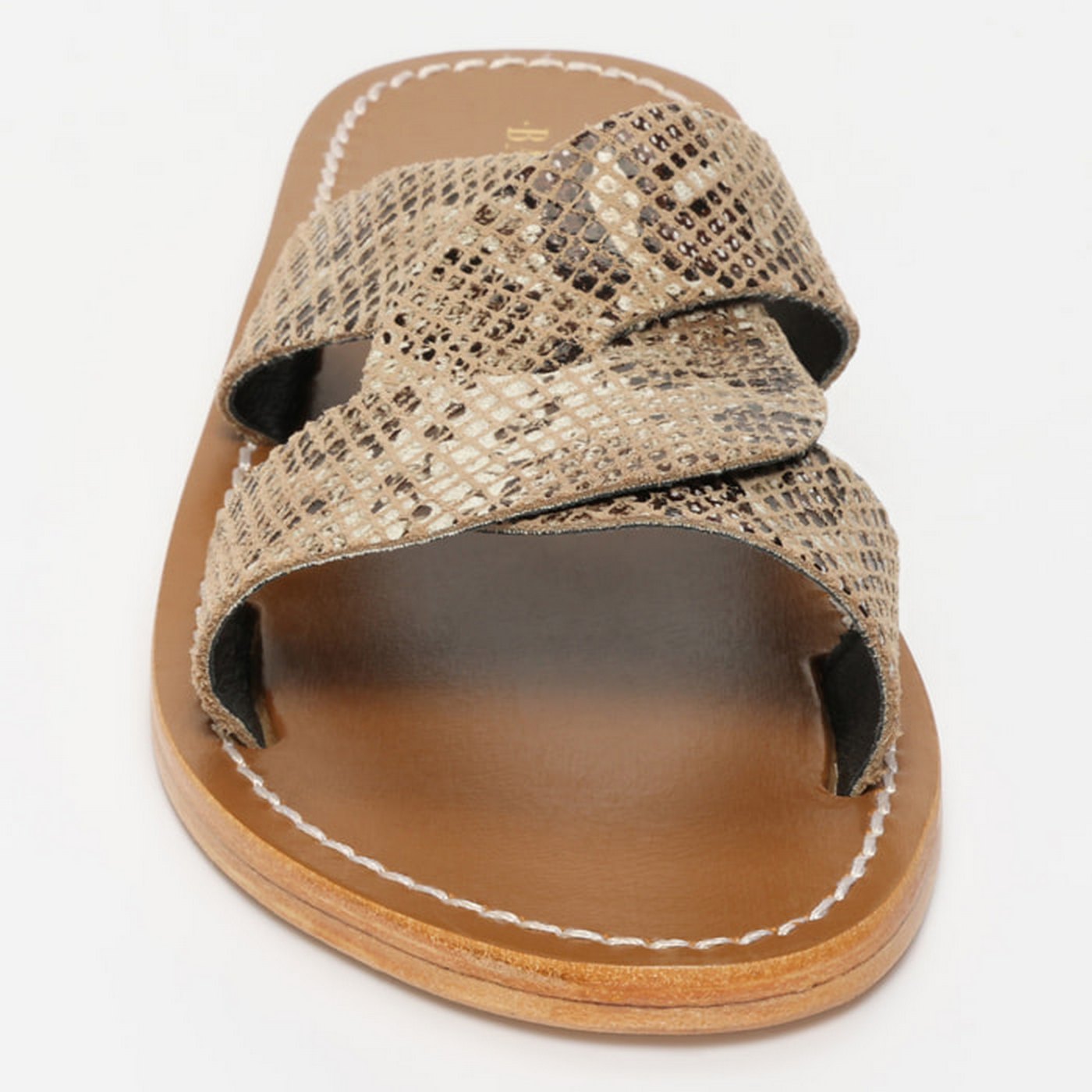 Sandalias Aditri - Beige Snake