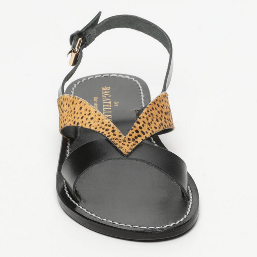Sandalias Oceana - Lunares Vaca/Negro