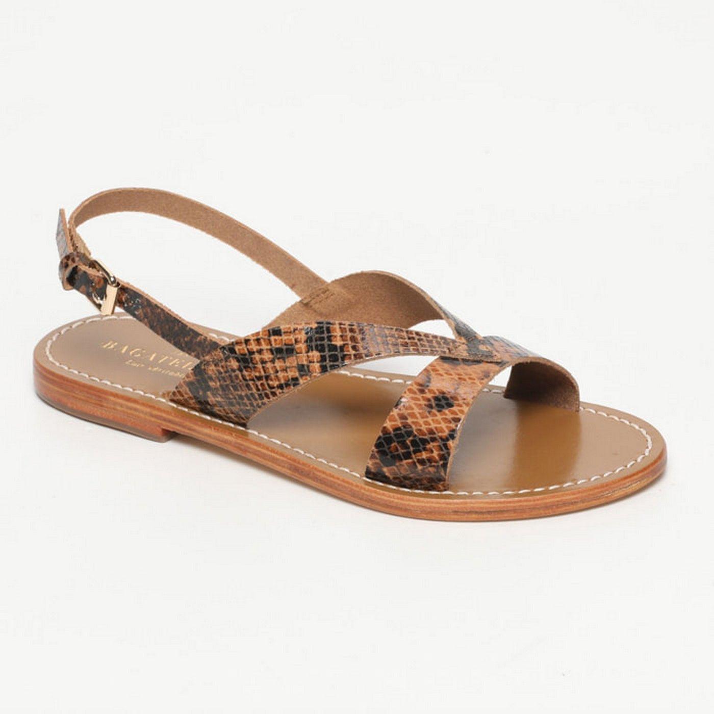 Sandalias Oceana - Serpiente Marrón
