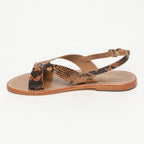 Sandalias Oceana - Serpiente Marrón