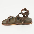 Mira Sandals - Khaki Lizard