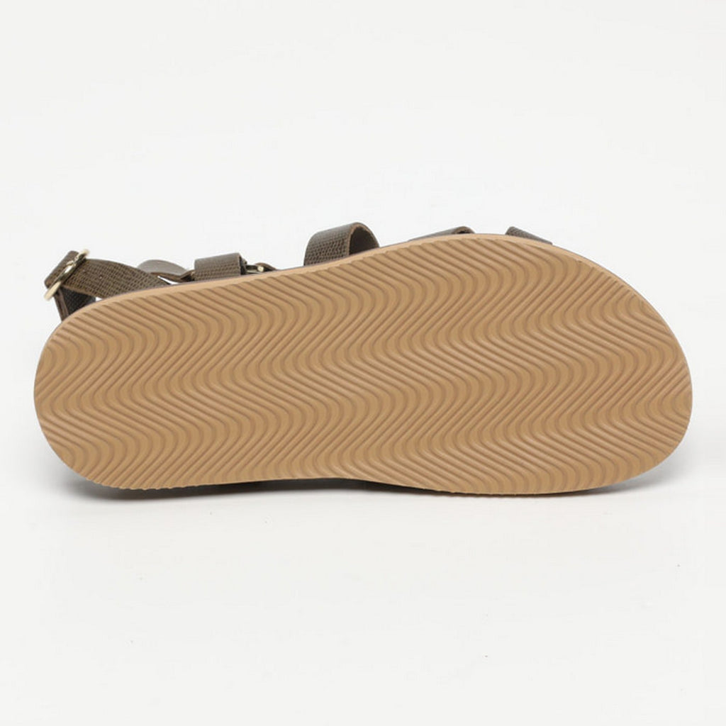 Mira Sandals - Khaki Lizard