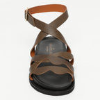 Vasto Sandals - Khaki Lizard
