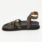 Vasto Sandals - Khaki Lizard