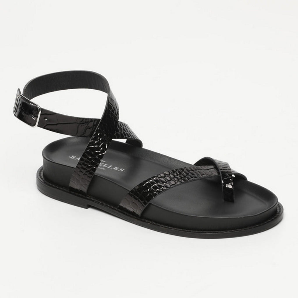 Sandales Pastora - Black Patent Croco