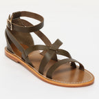 Renaisya Sandals - Khaki Lizard