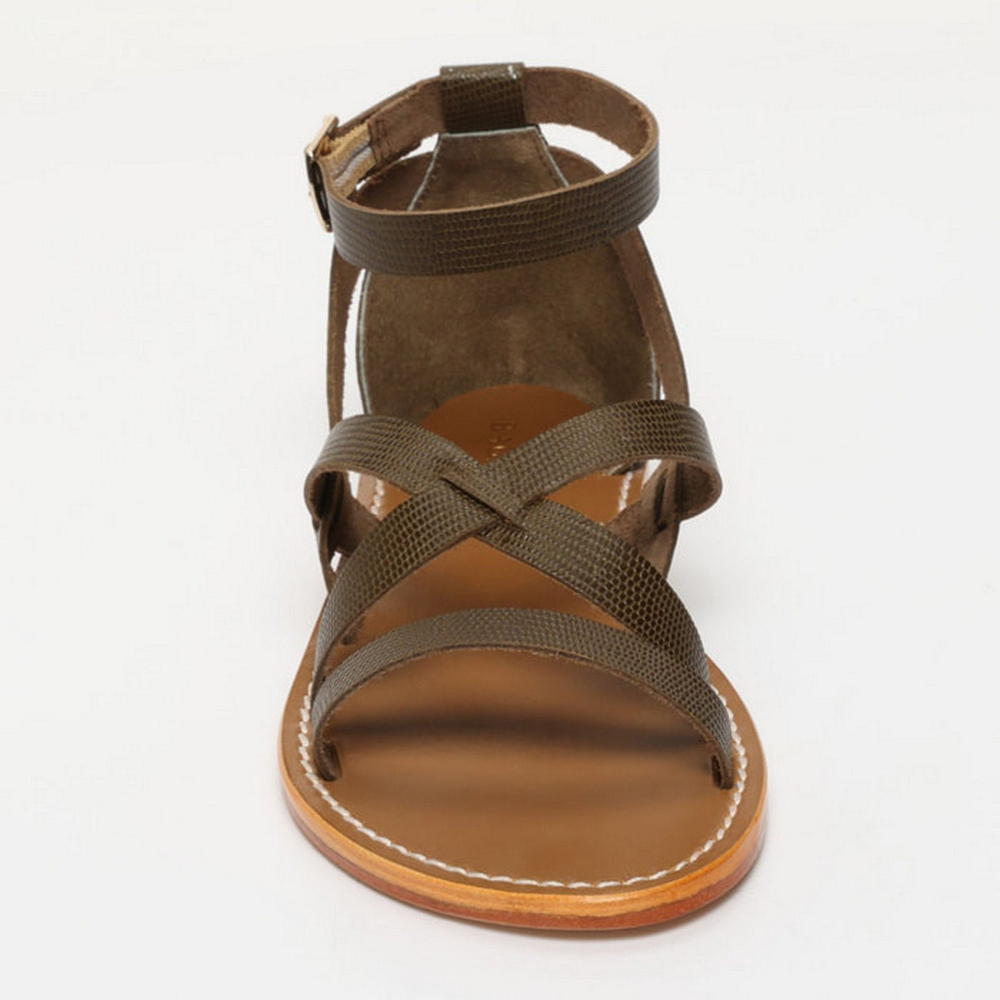 Renaisya Sandals - Khaki Lizard