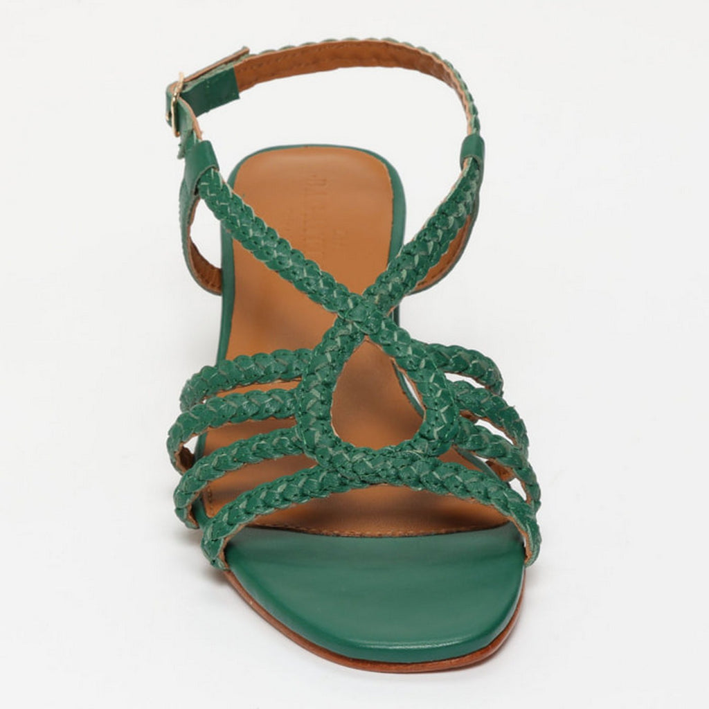 Nigella Heeled Sandals - Emerald