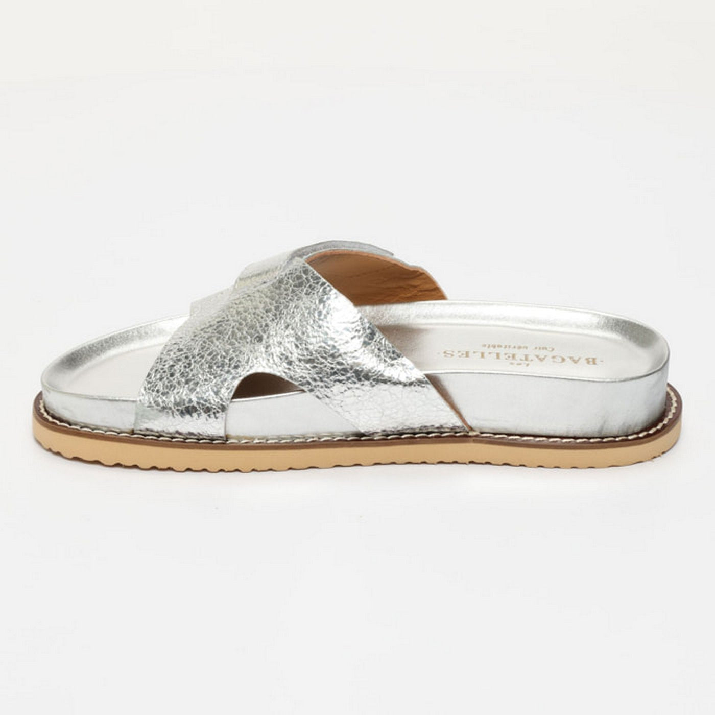 Sandales Manuela - Silver Crackle