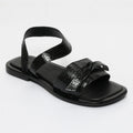 Sandalias Camelia - Black Crackle