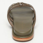 Elysaria Sandals - Khaki Lizard