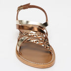 Sandales Jengibre - Brown Snake/Gold/Bronze Metal