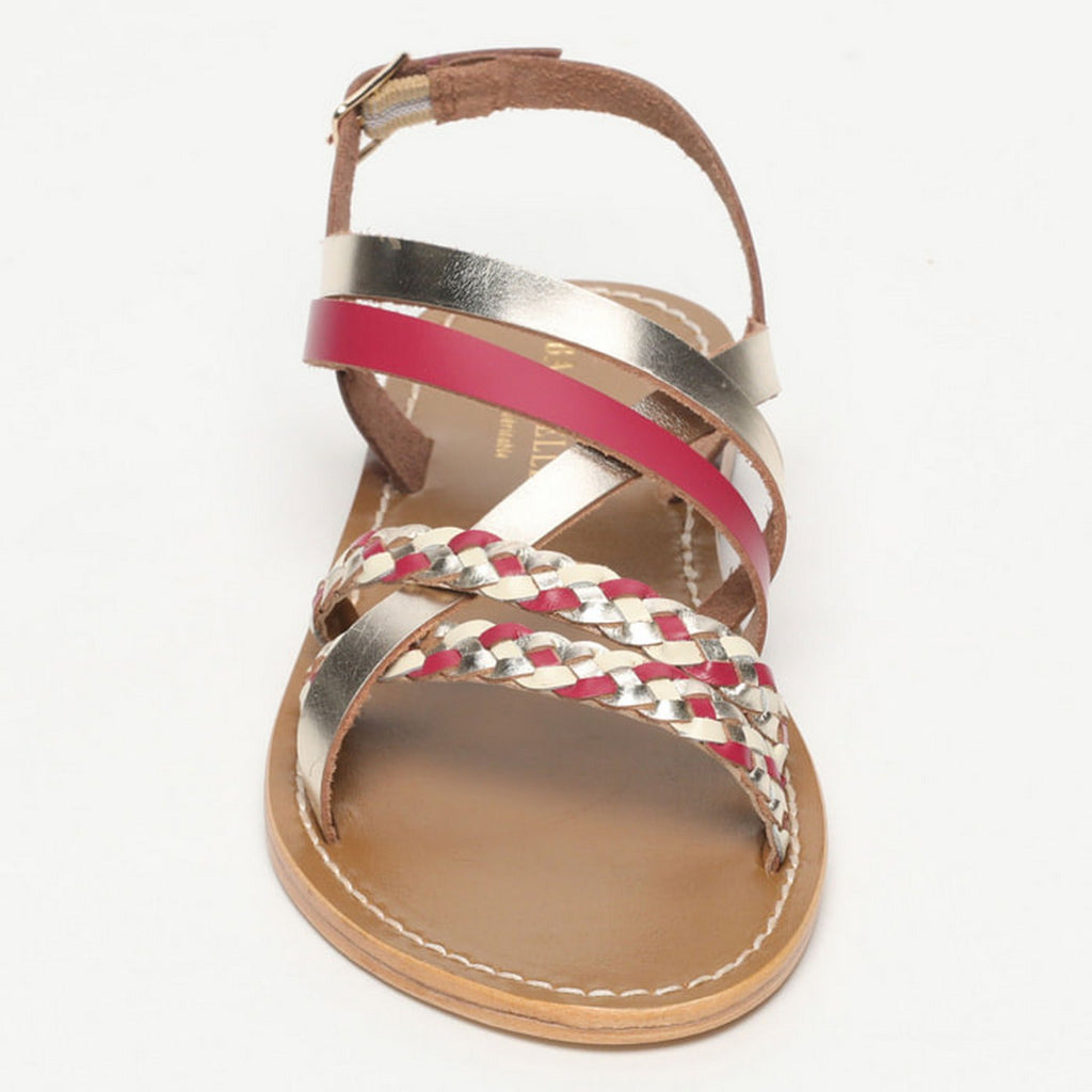 Sandalias Jengibre - Plum/Gold/Off White