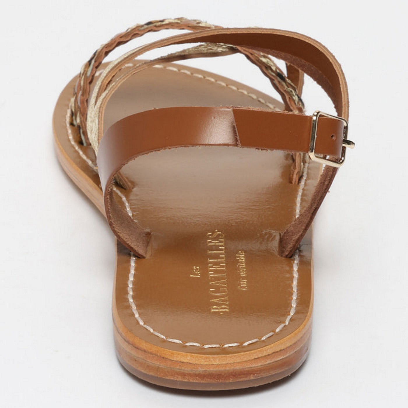 Sandalias Jengibre - Brown Leopard/Gold Crackle/Camel
