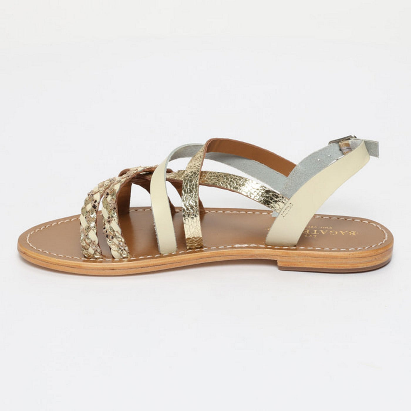 Sandales Jengibre - Beige Snake/Gold Crackle/Off White