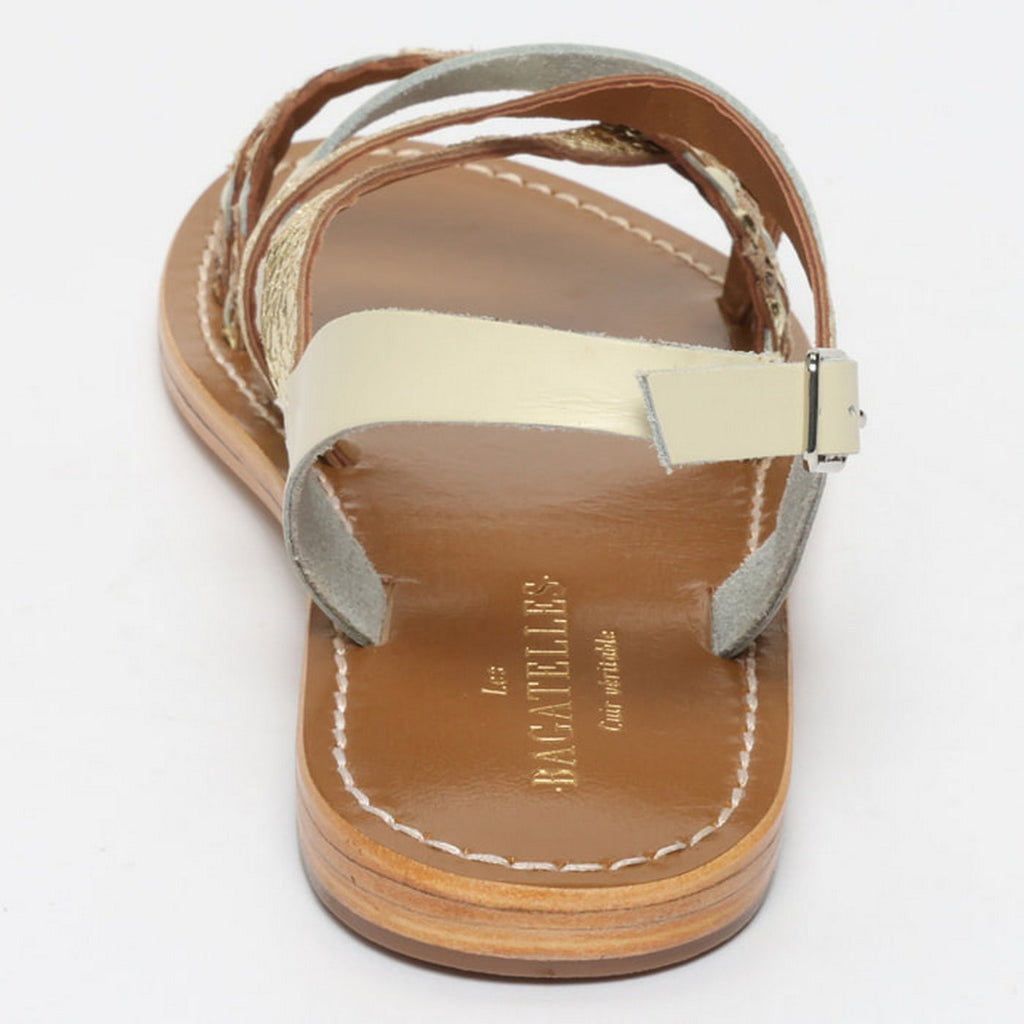 Sandales Jengibre - Beige Snake/Gold Crackle/Off White