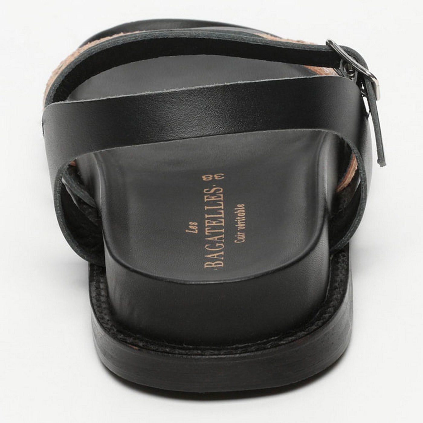 Symarae Sandals - Black/Beige Snake