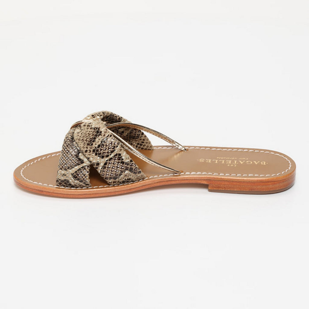 Sandales Soralune - Beige Snake/Gold