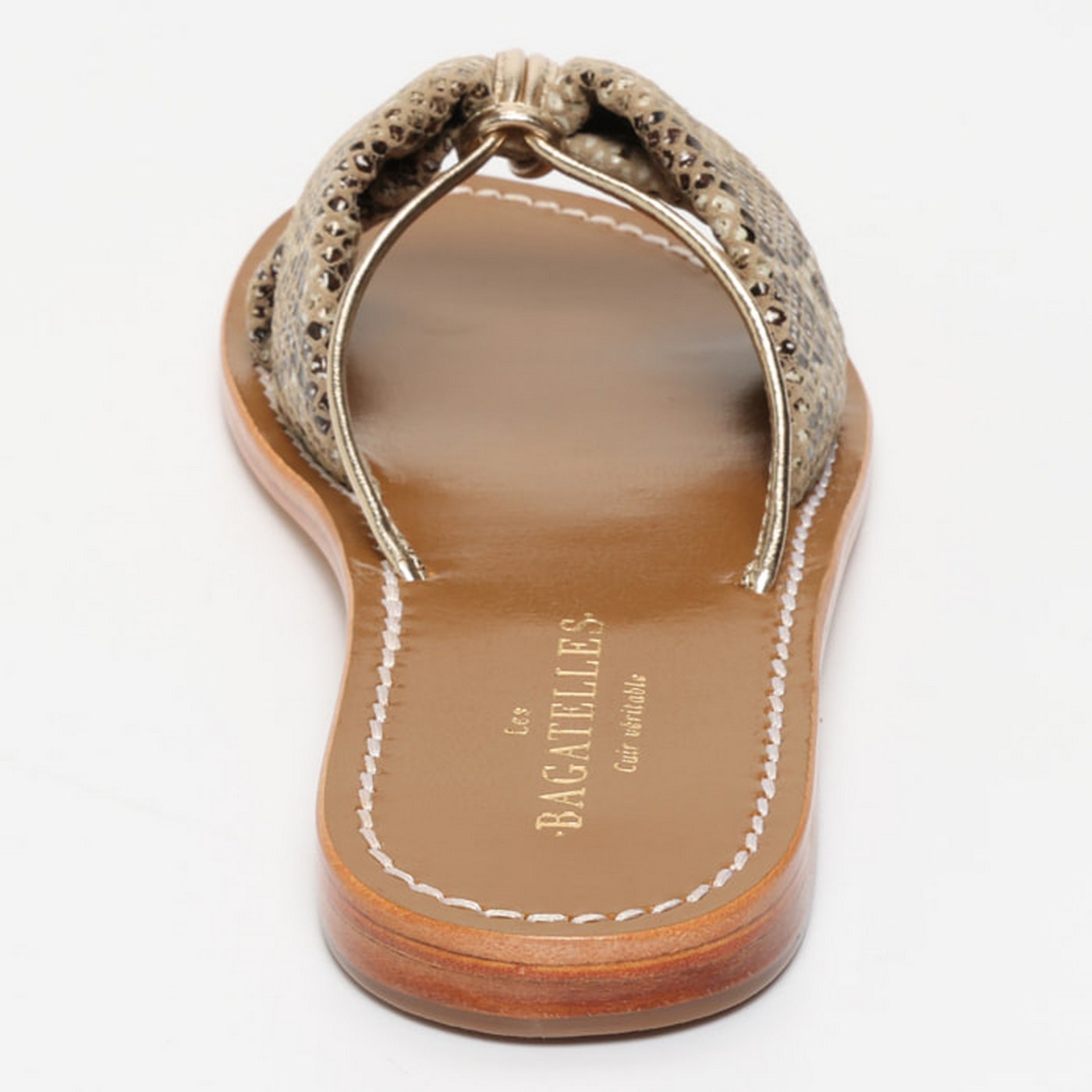 Sandales Soralune - Beige Snake/Gold