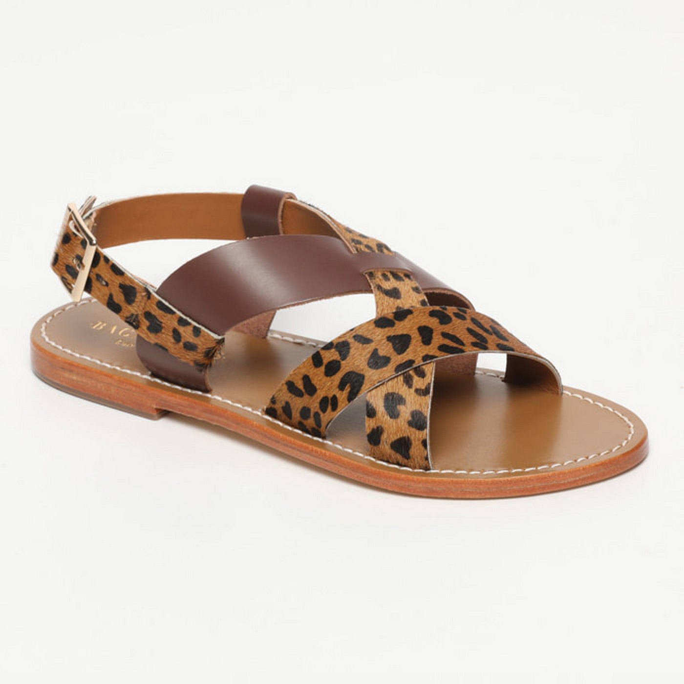 Sandales Zyrelia - Brown Leopard/Chocolat
