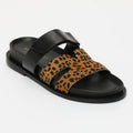 Sandalias Baza - Brown Leopard/Black