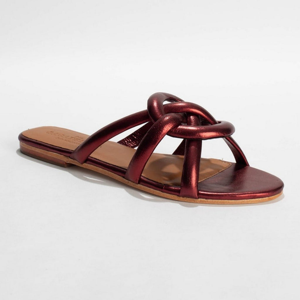 Sandales Tabala - Burgundy Metal