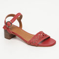 Phibi Heeled Sandals - Dark Ruby