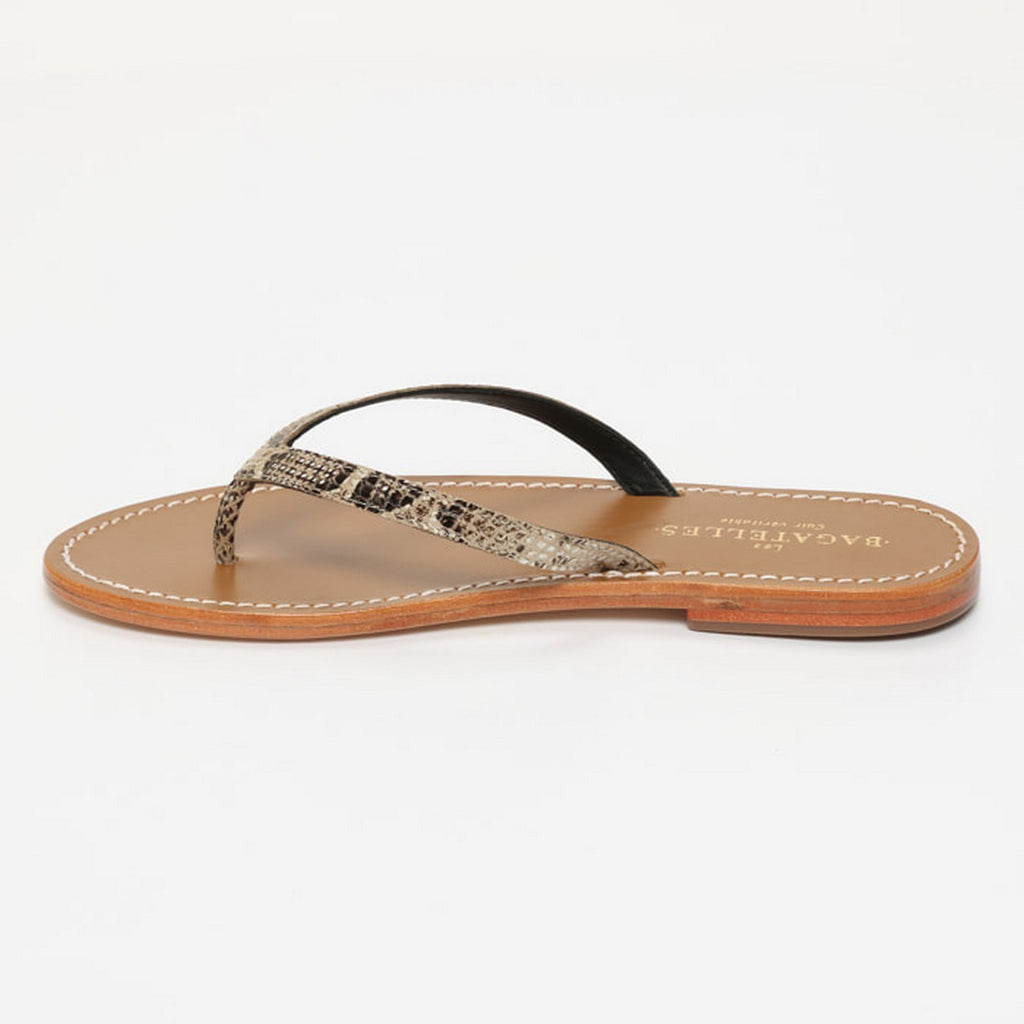 Sandalias Pedrita - Beige Snake