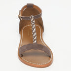 Sandalias Clark - Chocolat/Gold