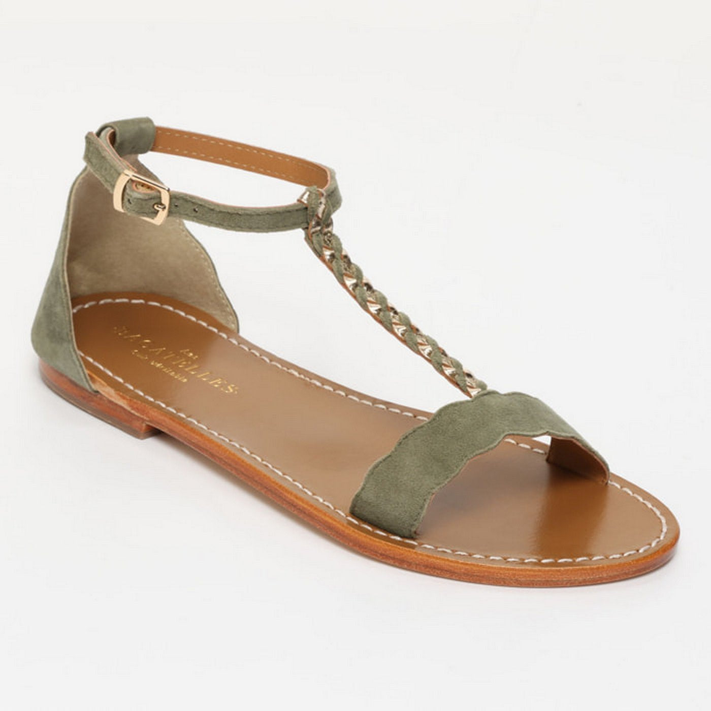 Sandalias Clark - Army/Gold