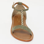 Sandalias Clark - Army/Gold