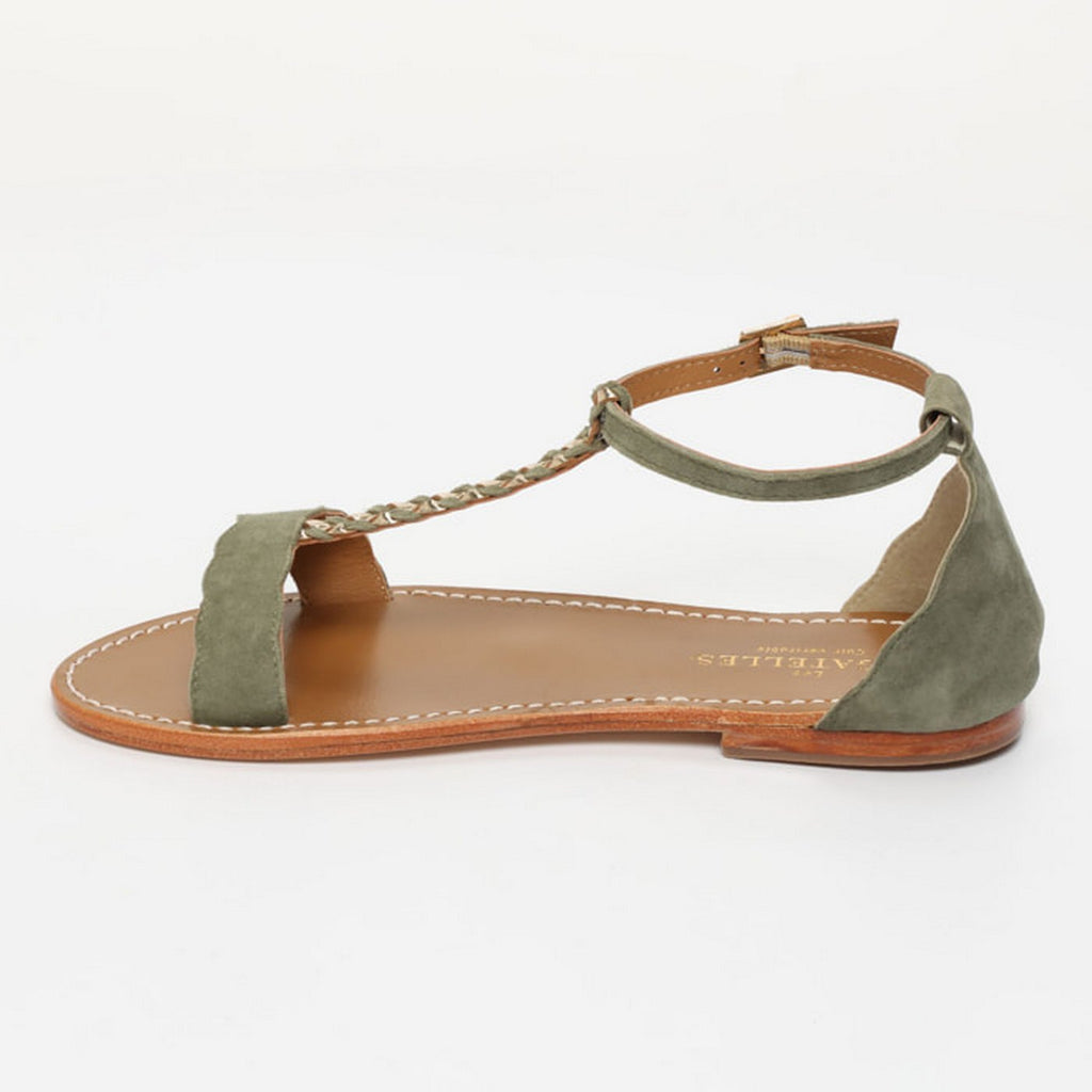 Sandalias Clark - Army/Gold