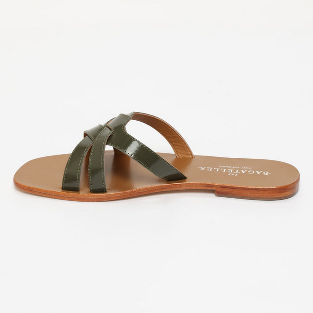 Sandalias Pomona - Kaki Patent