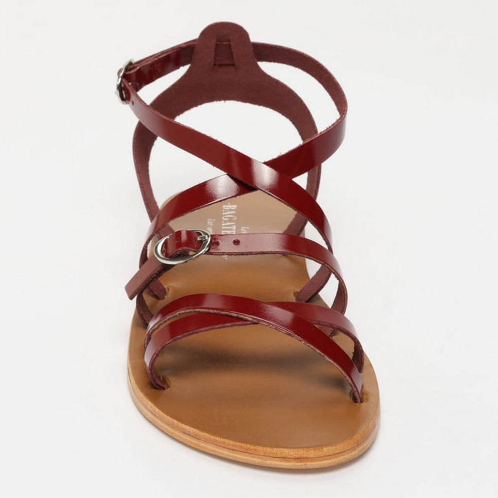 Sandalias Abhiri - Cranberry Patent