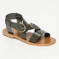 Sandalias Abhayd - Kaki Patent