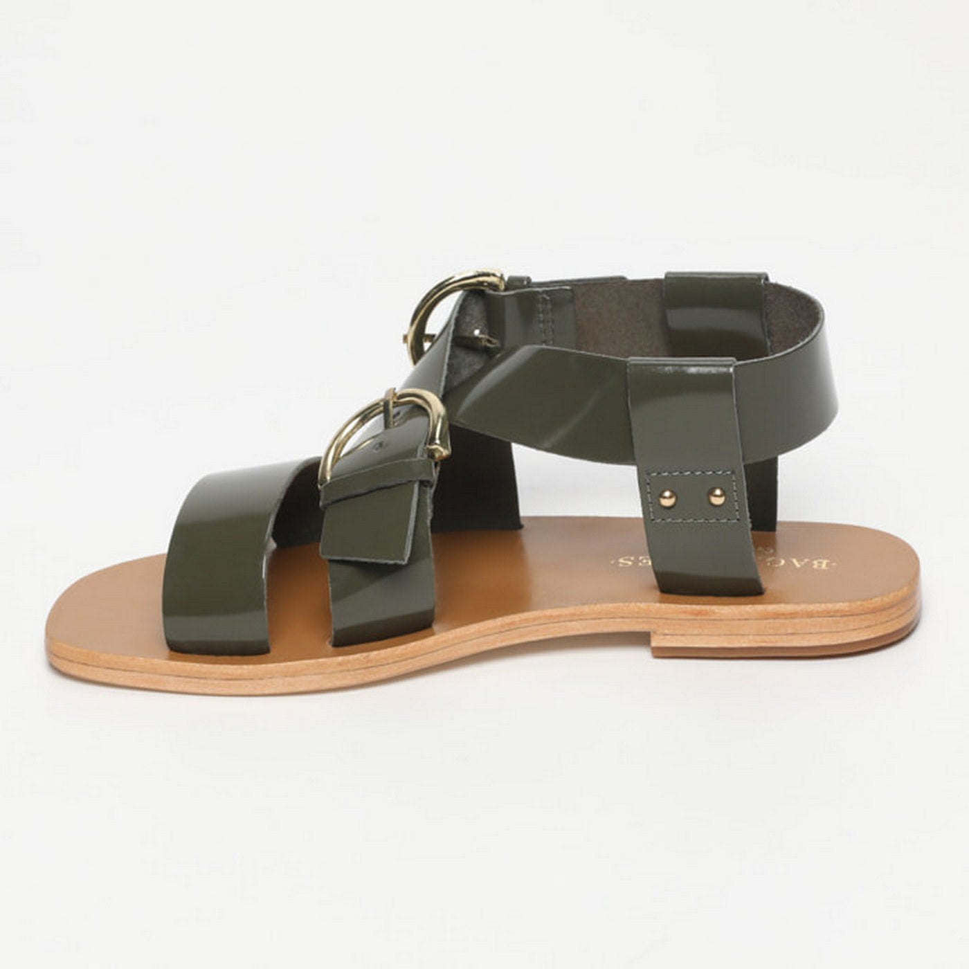 Sandalias Abhayd - Kaki Patent
