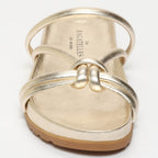 Abhirami Sandals - Gold