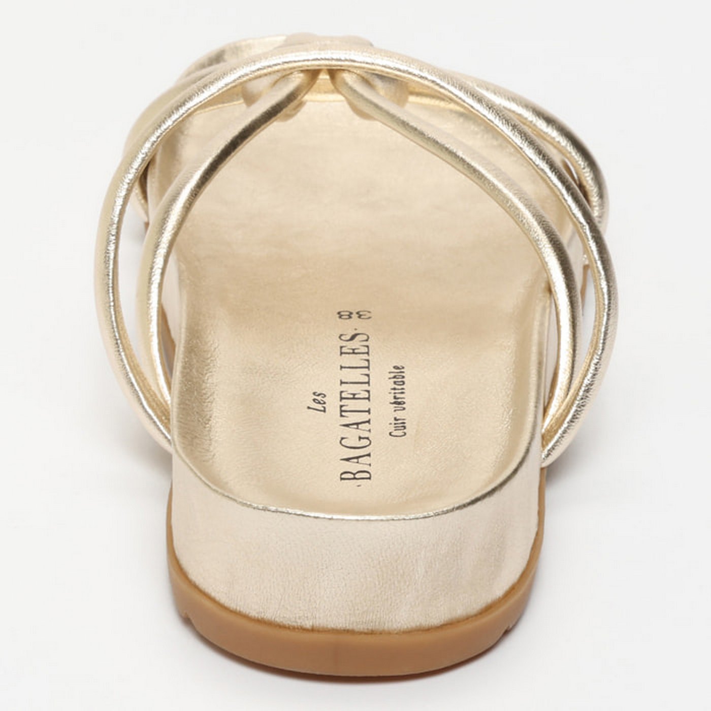 Abhirami Sandals - Gold
