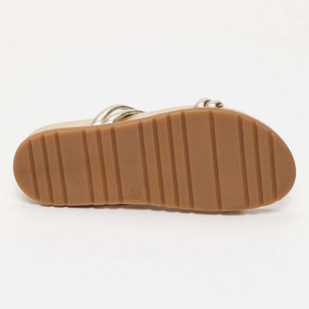 Abhirami Sandals - Gold