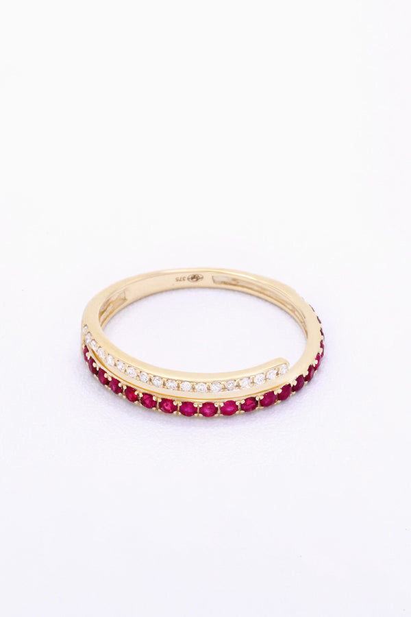 Anillo "Lyson" D0.06/18 R0.26/21 - Oro Amarillo 375/1000