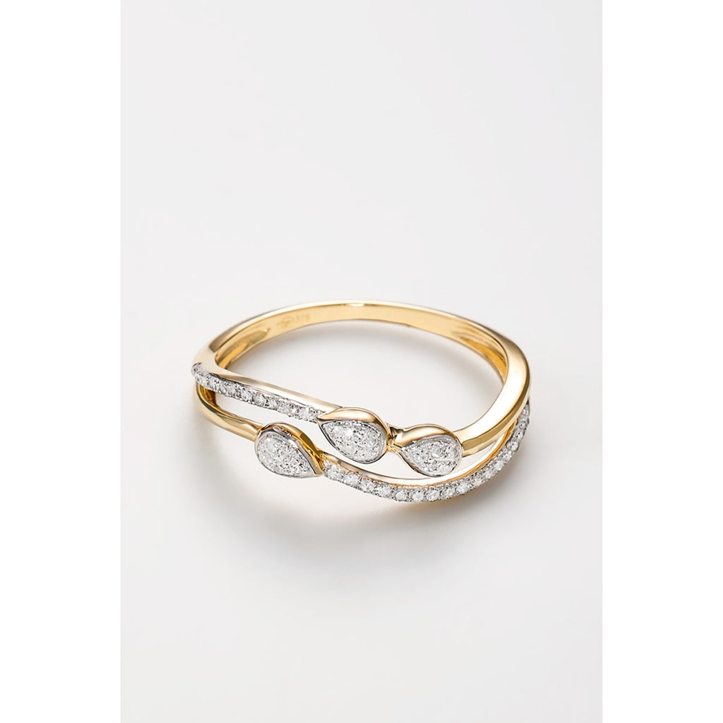 Anillo "Alexia" D0.12/42 - Oro amarillo 375/1000