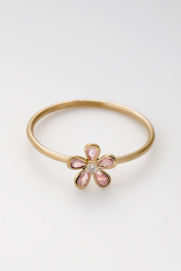 “Reese” Ring – 375/1000 Yellow Gold And Zirconium