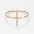Ring "Natura" Gelbgold 375/1000 und Zirkonia