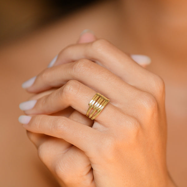 “Fabio” Ring 375/1000 Yellow Gold