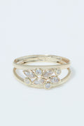 Bague " Adela" Or Jaune 375/1000 et Zirconium
